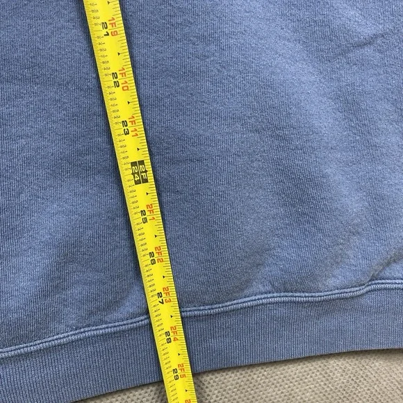 Vintage‎ Adidas Sweatshirt Mens 2XL Blue Center Logo Pullover Hoodie USA Minimal